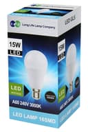 15w GLS LED Light Bulb B22 Bayonet Warm White A60