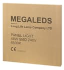 48w White Body LED Ceiling Panel 600 x 600 Cool White 6500K