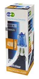 G9 Halogen 40w Blue Glass 4500K