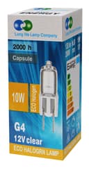 G4 Halogen 10w Clear Capsule Light Bulb Lamp
