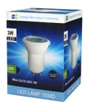 3w LED Small Mini GU10 Spotlight Bulb Warm White MRGU10