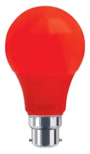 5w LED Red GLS Light Bulb B22 Bayonet Cap