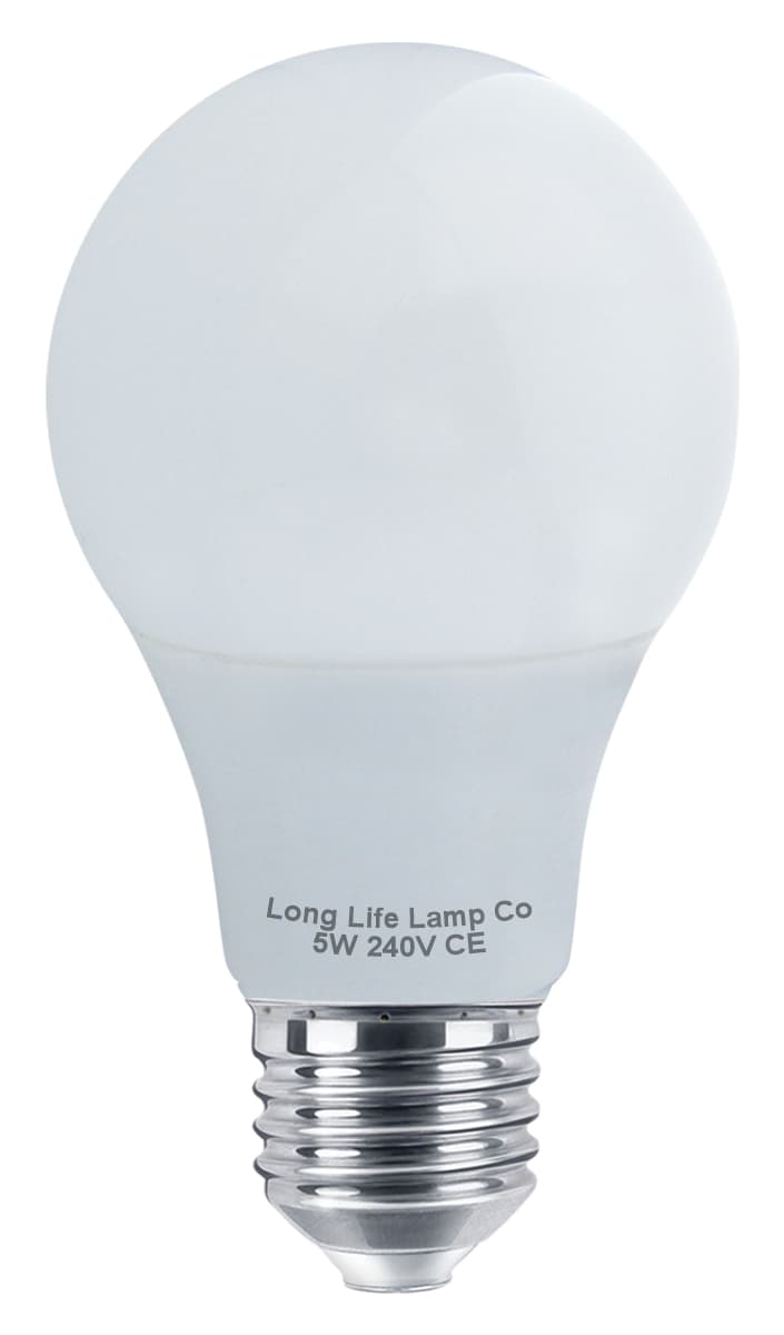 5w LED White GLS Light Bulb E27 Edison Screw