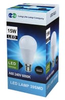 15w GLS LED Light Bulb B22 Bayonet Cool White A60 