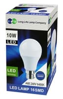 10w GLS LED Light Bulb Cool White B22 Bayonet A60