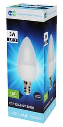 3w LED Candle SES E14 Warm White