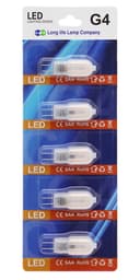 G4 12v LED Bulb 2w Equivalent 20w Replaces Halogen Capsule Frosted Cover Warm White 