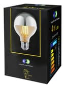 4w LED Crown Silver Light Bulb Mirror Top E27 Warm White