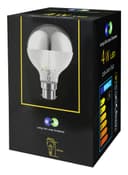 4w LED Crown Silver Light Bulb Mirror Top B22 Cool White