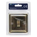 Antique Brass Single Light Switch 10amp 2 Way BE302KME