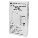 3W LED Adjustable Black Wall Mounted Reading Light with Flexible Arm Warm White 3000K BW03