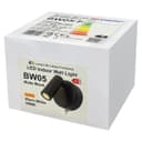 3W LED Adjustable Black Wall Mounted Bedside Light Switched Warm White BW05