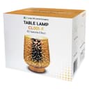 Modern Glass Table Lamp 3D Speckle Copper Finish CL001 