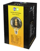 4w Vintage LED G95 Bulb E27 Spiral Filament Smoke Grey