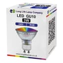 3w LED GU10 Automatic Colour Change Red Green Blue RGB Light Bulb