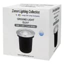 10w Outdoor Ground Walkover Light Round Cool White Brushed Chrome GL01CW