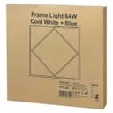 64W LED Recessed Ceiling Panel Frame Edge Light Blue and 6500K Cool White 600×600 PFL03