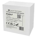 Metal Ceiling Pull Cord Light Switch 1 Way 6A Black Nickel PU04