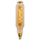 LED Light Bulb Vintage Tubular Spiral Filament Smoked Gold Glass 4W E27