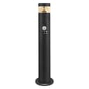 3W LED PIR Sensor Bollard Outdoor Garden Light Black Stainless Steel 3000K IP54 ZLCA03