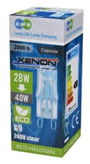 G9 ECO Energy Saving Halogen 28w=40w