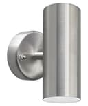 8w Modern Outdoor LED Stainless Steel Double Wall Light Cool White ZLC312