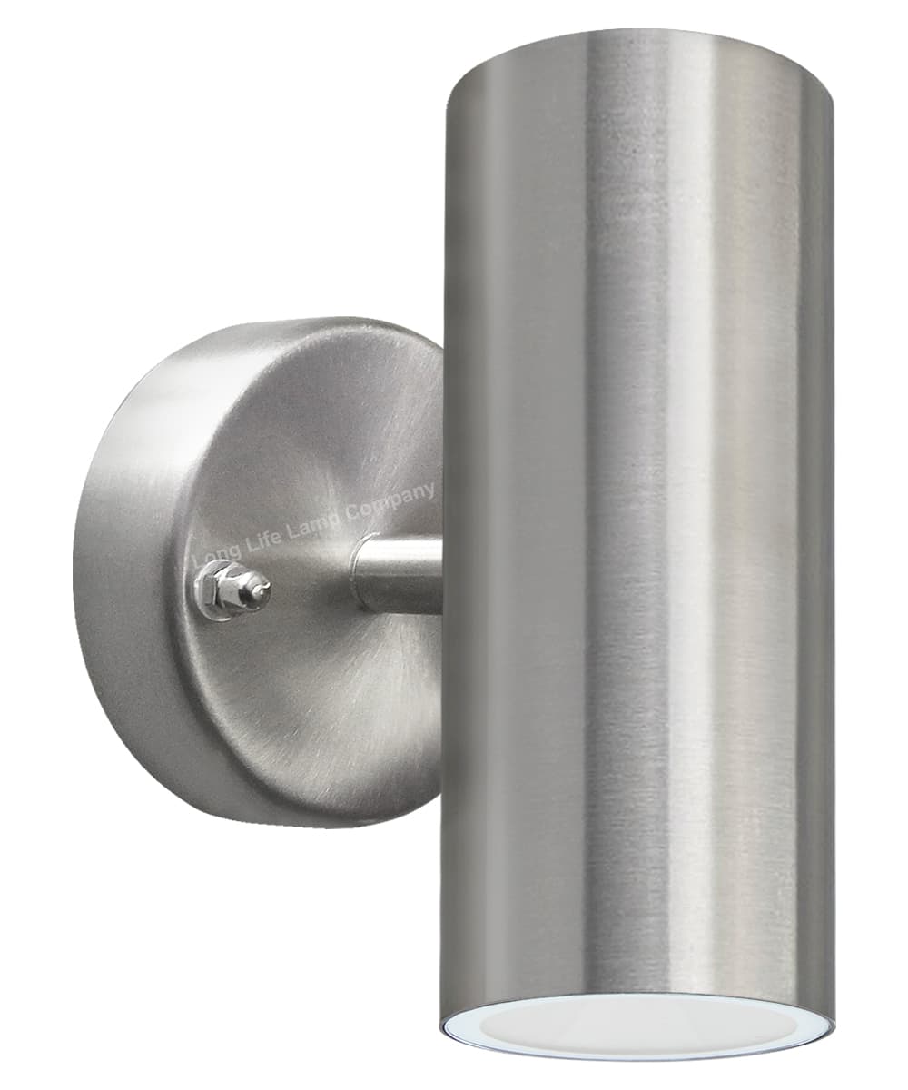 8w Modern Outdoor LED Stainless Steel Double Wall Light Cool White ZLC312