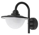  7w Outdoor Garden LED Wall Light Lantern Shade Black with Opaque Cover ZLC317