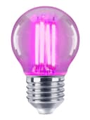 4w LED Golf Ball Purple Light Bulb E27 Clear Glass
