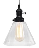 Glass Ceiling Lamp Shade Pendant Light with ST58 LED 4w E27 