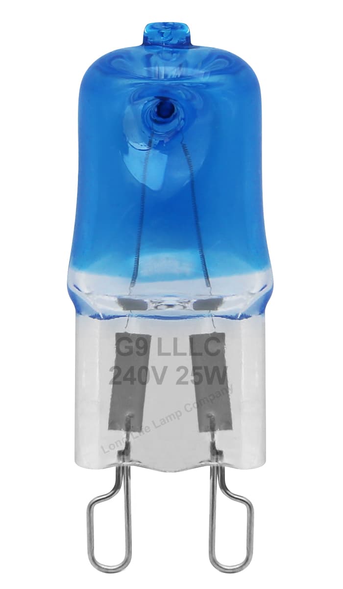 G9 Halogen 25w Blue Glass 4500K