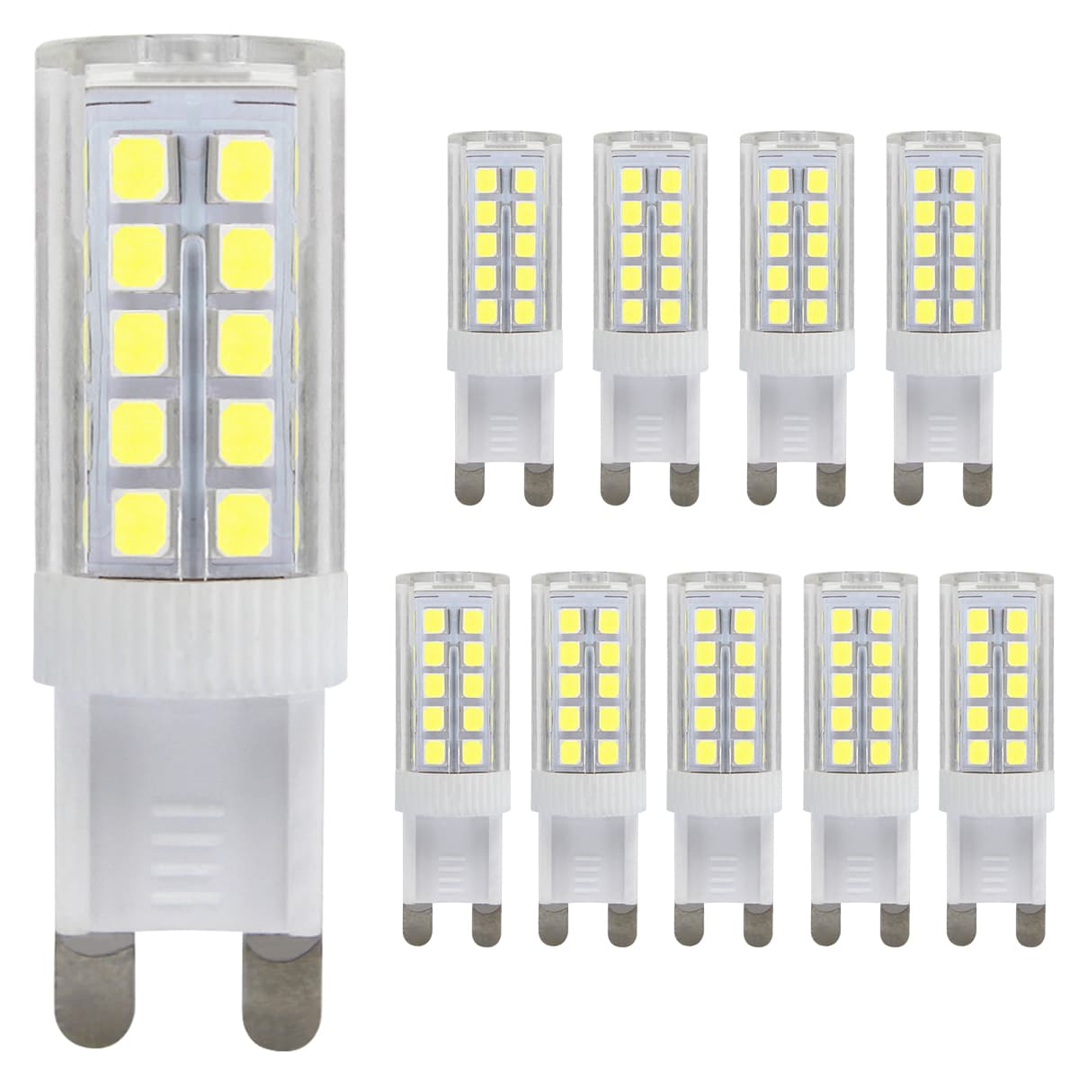 10 PACK 5w G9 LED Bulb Cool White Equivalent 40w Replacement for Halogen Capsule 