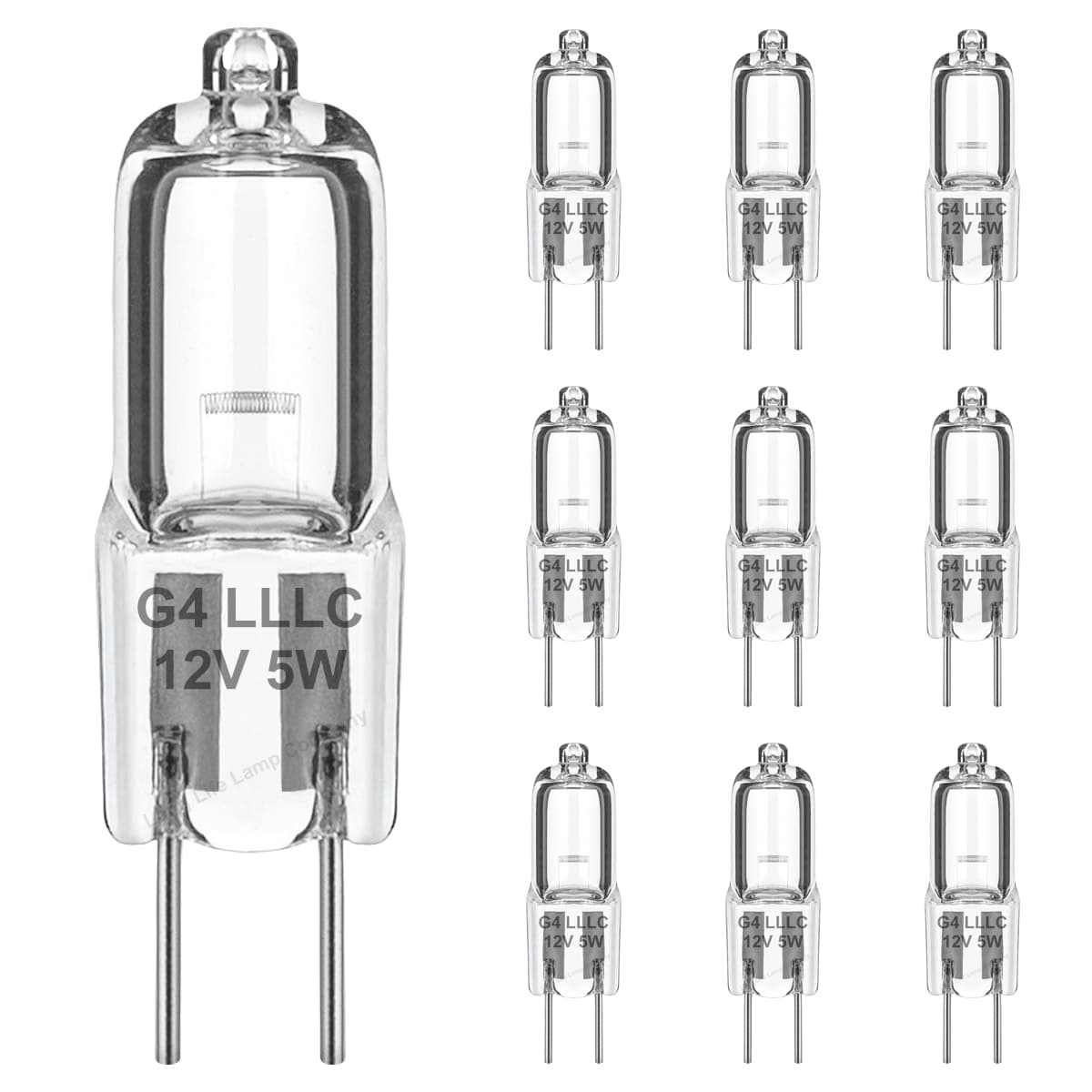 10 Pack G4 Halogen Light Bulb 5w 12v