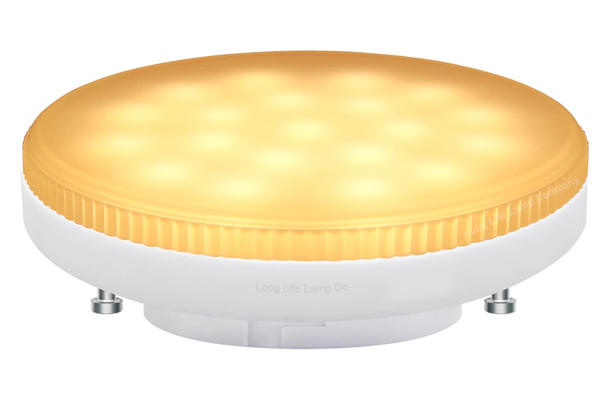 7w LED GX53 Light Bulb Warm White Replacement For Round CFL 