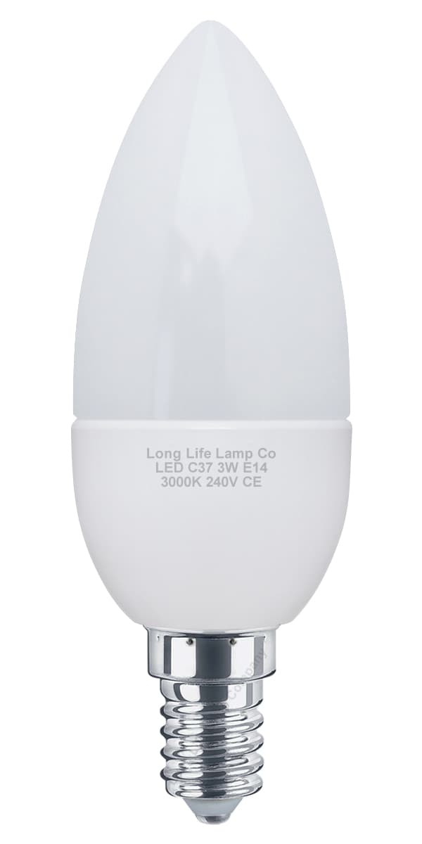3w LED Candle SES E14 Warm White