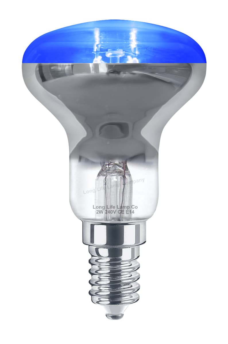 2w LED R50 Reflector Light Bulb Blue E14 Replacement For Halogen Reflector Spots 