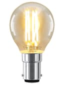Filament Vintage 4w LED Golf Ball Light Bulb B15 Small Bayonet Clear Glass 