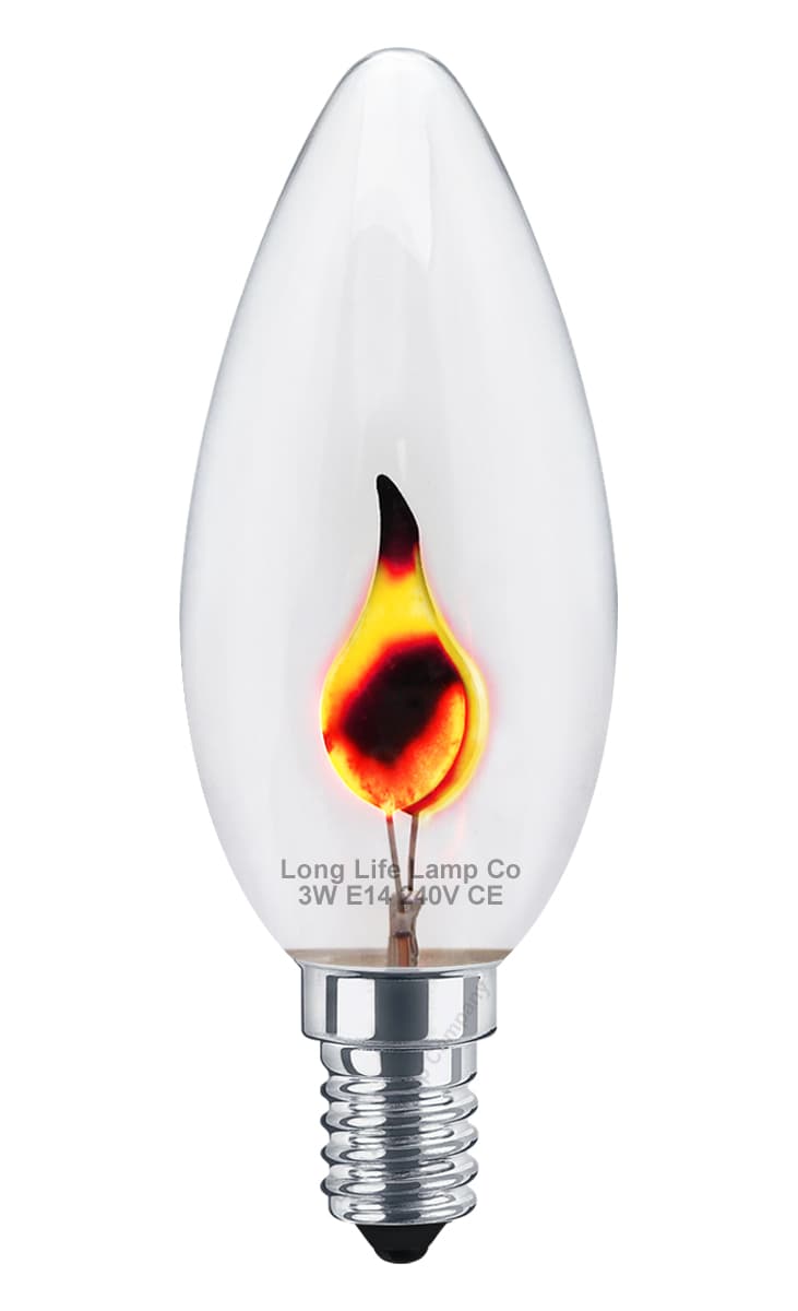 3w Flicker Flame Candle Light Bulb E14