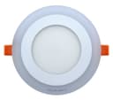 Round Dual Colour LED 6w Ceiling Recessed Panel Spot Light Blue and White