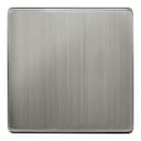 Modern Single Gloss Brush Chrome Wall Blanking Plate Scewless Finish N401DME