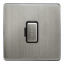 Metal Gloss Brushed Chrome 13A Fused Spur Connection Unit Screwless Plate Finish N416DME