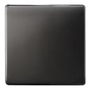 Modern Single Black Nickel Wall Blanking Plate Scewless Finish N401GME