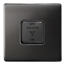 Metal Polished Black Nickel Fan Isolator Switch 10A Screwless Finish N311GME