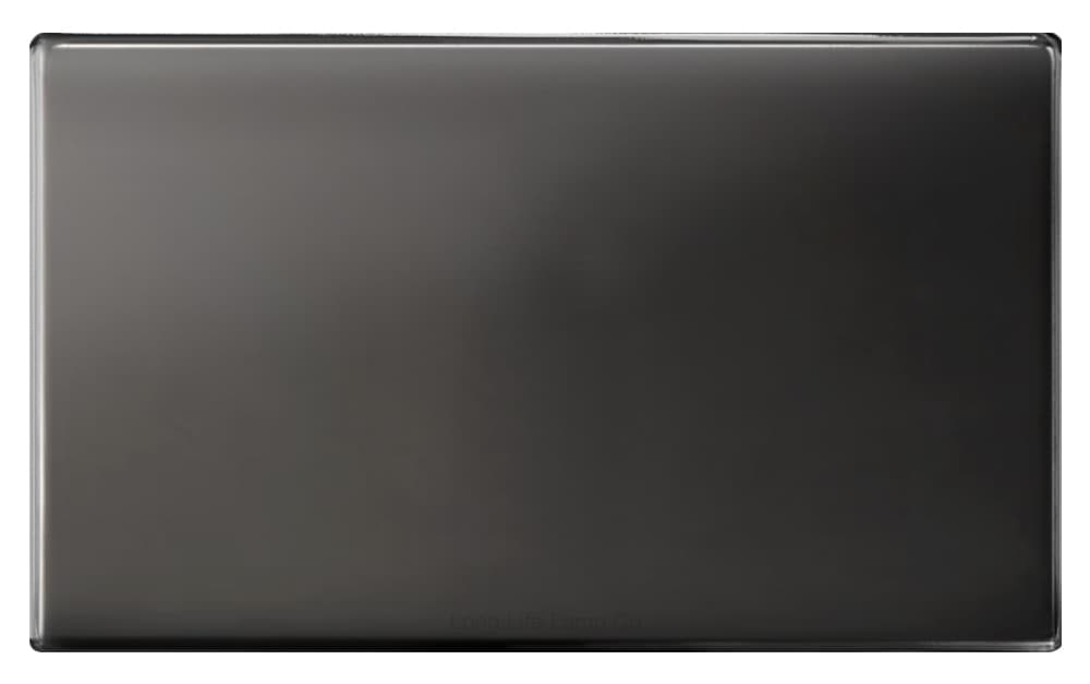 Modern Double Black Nickel Wall Blanking Plate Scewless Finish N402GME