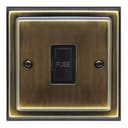 Brush Antique Brass 13amp Fused Spur Connection Unit BE416 KME