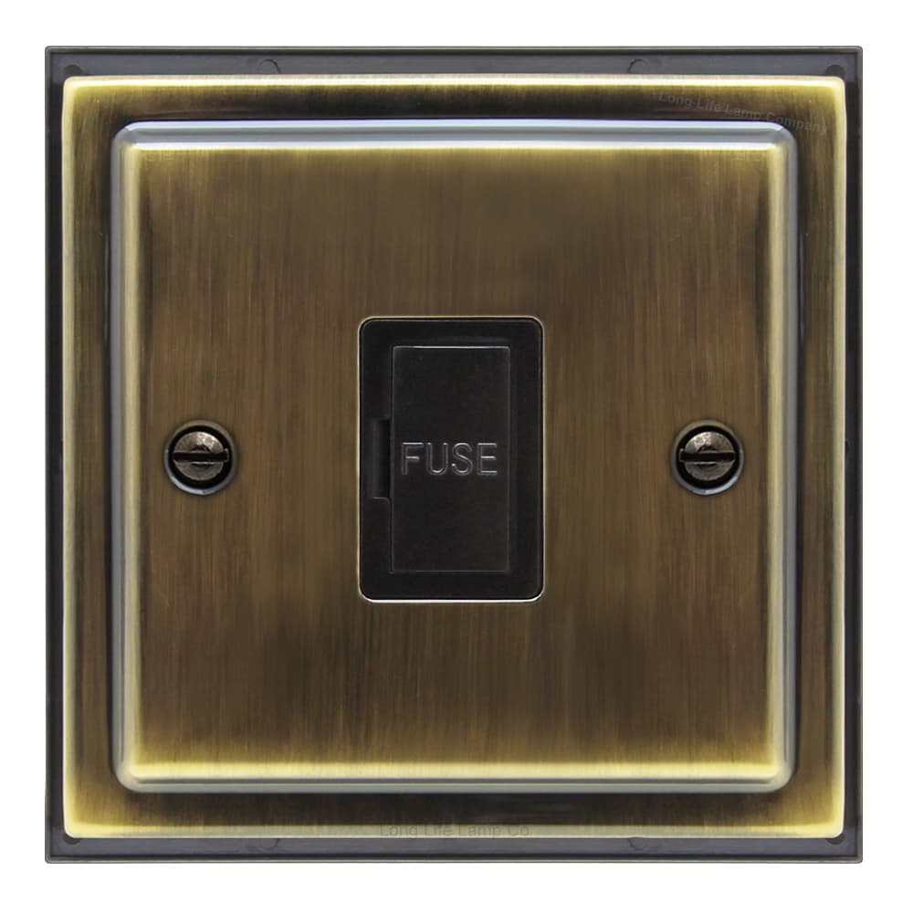 Brush Antique Brass 13amp Fused Spur Connection Unit BE416 KME