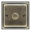 Brush Antique Brass Dimmer Switch 1 Gang Single Pole 5-100w BE352KME 