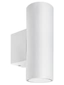 Matt White Finish Stainless Steel Up Down Wall Light GU10 IP20 Indoor Use ZLC056W