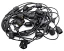10 metre Outdoor String Light Bulb Holders 20 Lamp Weatherproof Festoon Light Fittings