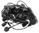 15 Metre Outdoor String Light Bulb Holders 30 Lamp Weatherproof Festoon Light 